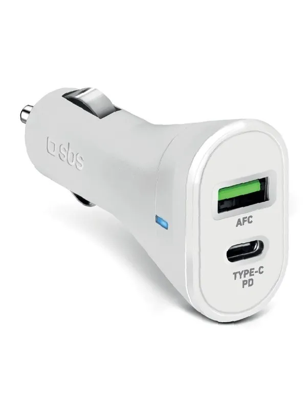 SBS 20W Car Charger - White