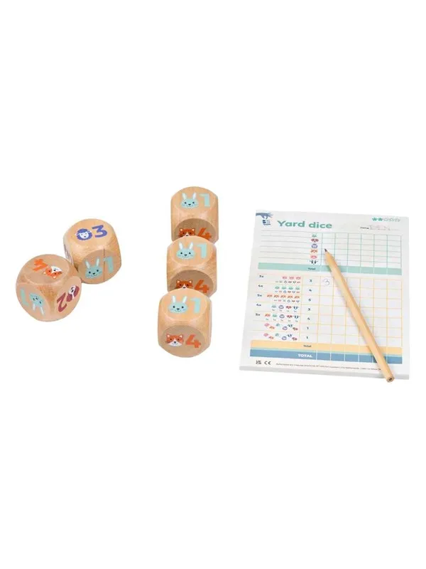 BS Toys Wooden Yatzy Junior - 6pcs.