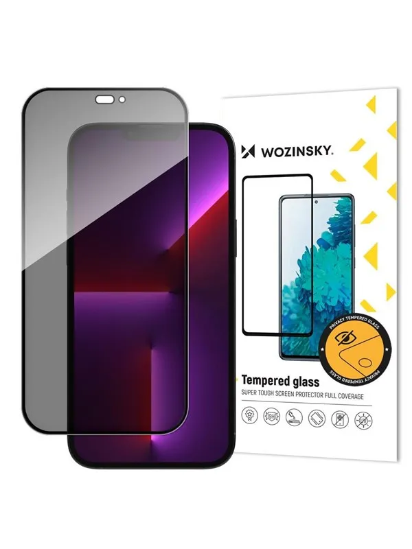 Wozinsky rivacy Glass Tempered Glass for iPhone 14 Pro Max with Anti Spy Privatizing Filter