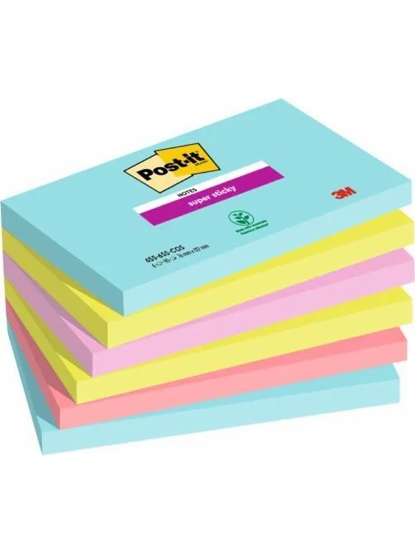 3M Post-it Super-Sticky Notes 76 x 127 mm 90 Sheets (Cosmic)