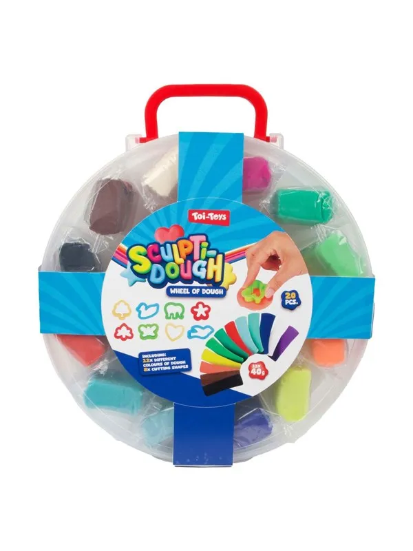 Toi-Toys - Sculptidough Clay set 12x40gram 20pcs.
