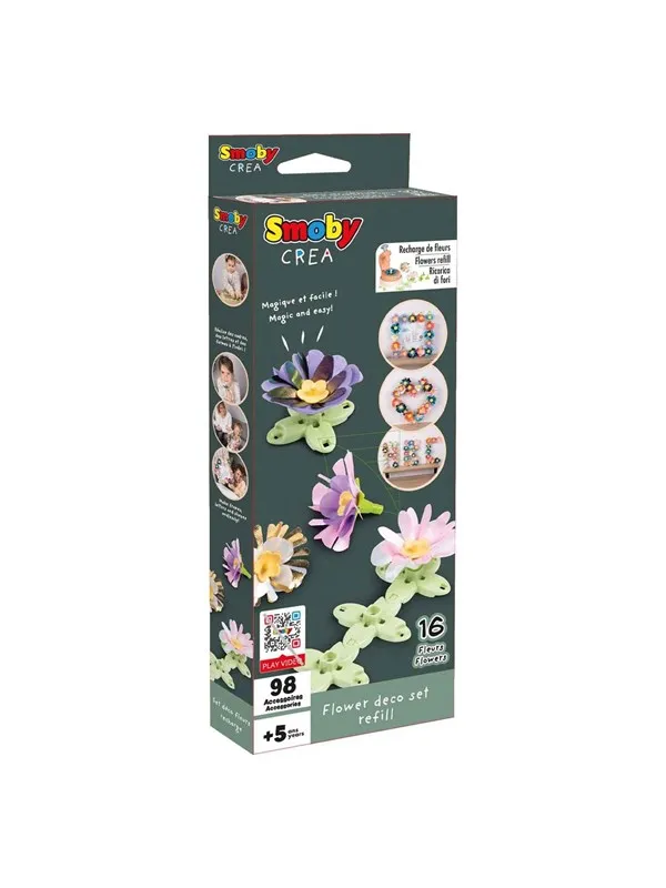 Smoby - Crea Flowers Making Decoration Refill 98pcs.