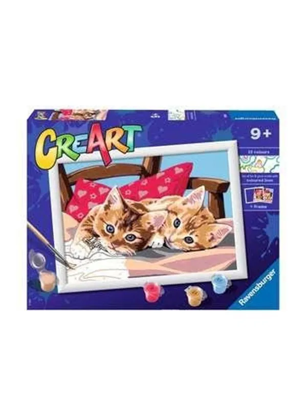 Ravensburger CreArt Paint by Numbers - Two Cuddly Cats