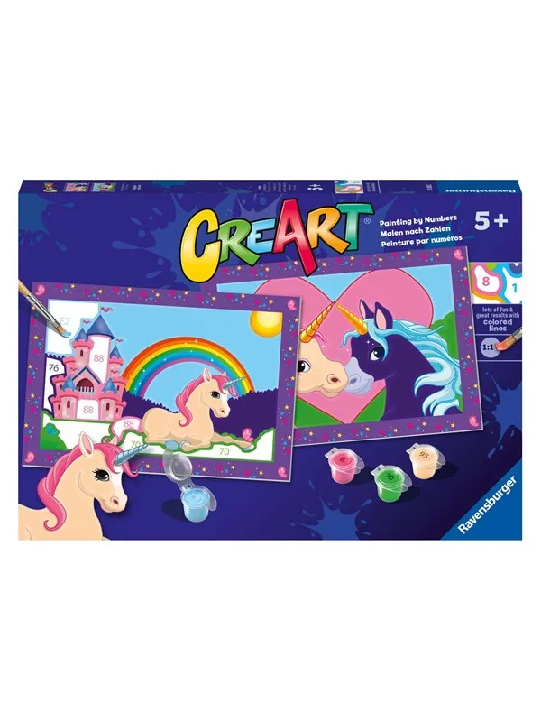 Ravensburger - CreArt Paint by Numbers - Magical Unicorns