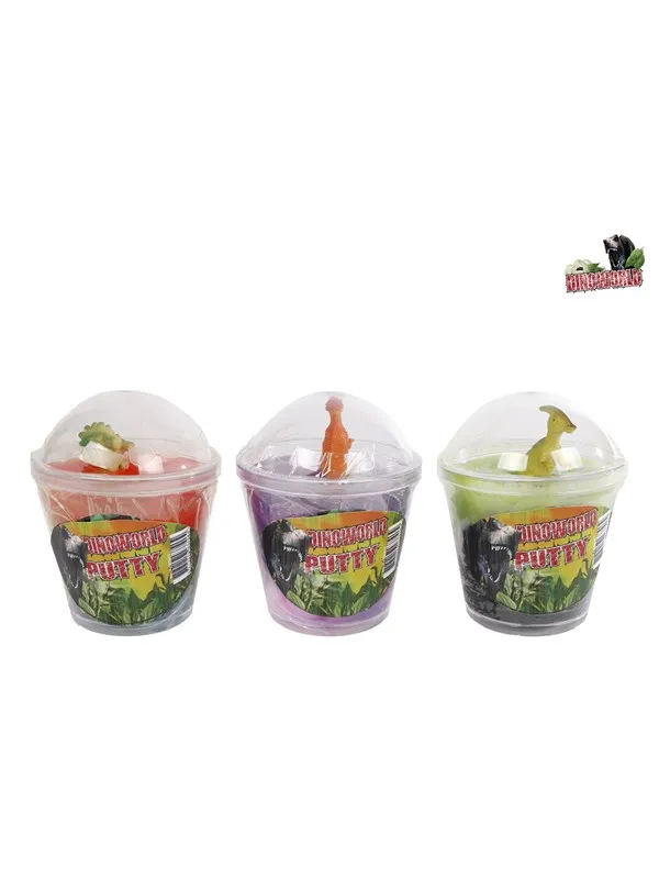 Pocket Money Multicolor Slime With Dino- asstored