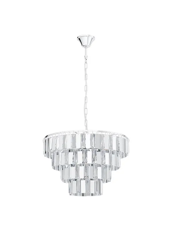 EGLO ERSEKA PENDEL 7L E14 KROM/KRYSTALL