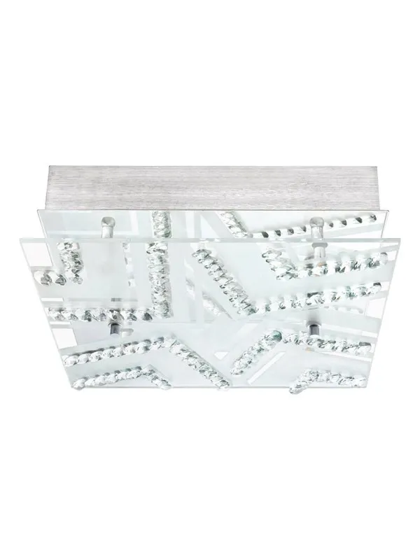 EGLO VERDESCA PLAFOND SATENG/KLEDD/KRYSTALL
