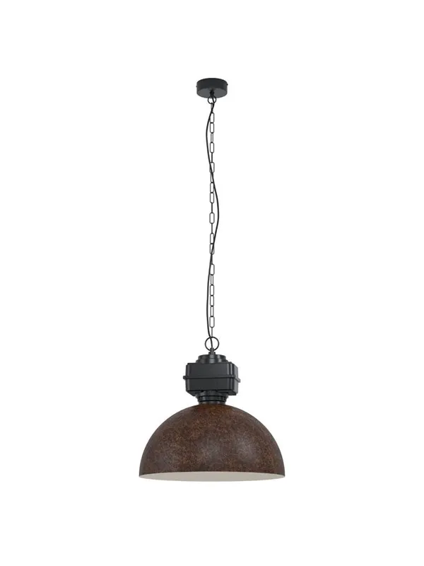 EGLO ROCKINGHAM PENDEL E27 RUSTBRUN/SVART
