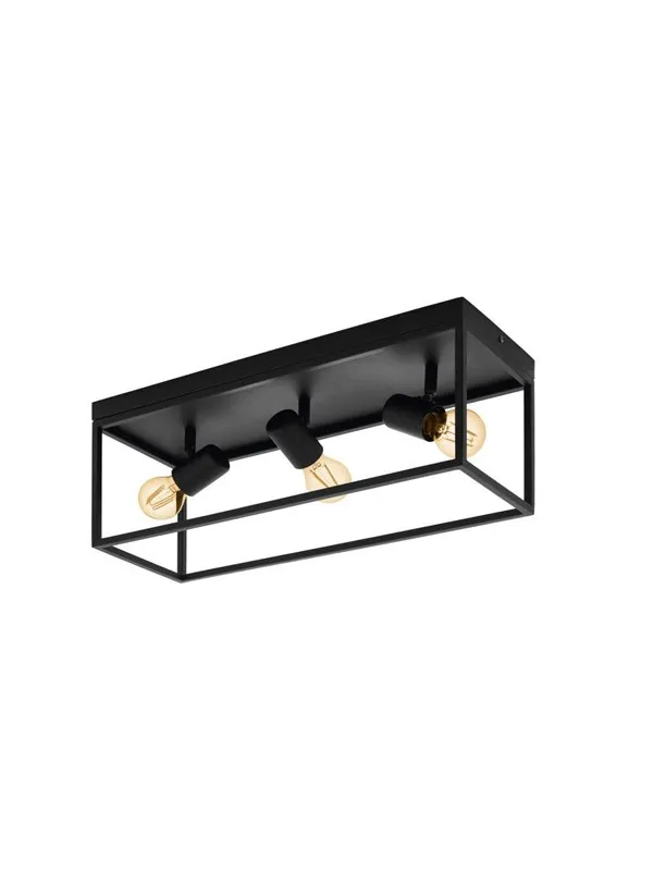 EGLO SILENTINA TAKLAMPE 3XE27 SVART
