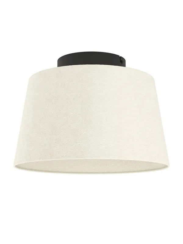 EGLO FEBRES TAKLAMPE E27 SVART/HVIT