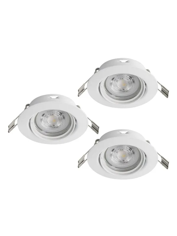 EGLO FAVAZZINA INNEBYGD. KIP Ø88 GU10 3X4.9W 3X400LM HVIT