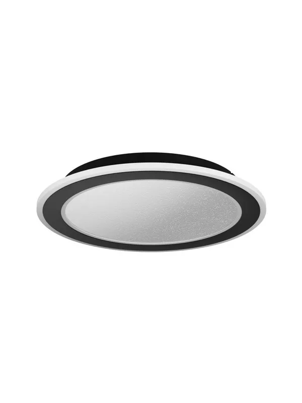 EGLO MACCHIONI TAKLAMPE Ø380 CCT 2360LM DEMPERB. SVART M/KRYSTALLEFFEKT