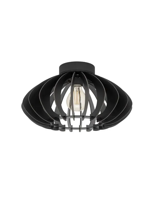 EGLO COSSANO 3 TAKLAMPE E27 Ø380 SVART/TRE