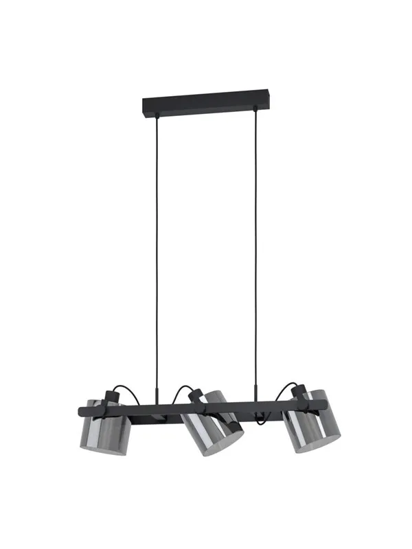 EGLO HORNWOOD 2 LANGBORD 3L SVART/SVART TRANSP. FSC