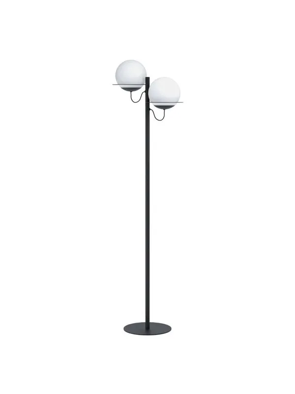 EGLO SABALETE FLOOR E27 2L SVART/MATT HVIT