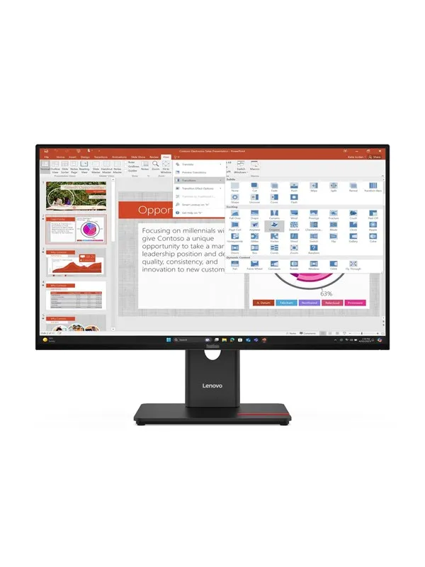 27" Lenovo ThinkVision T27-40 - 1920x1080 - 120Hz IPS - 15W USB-C Power Delivery