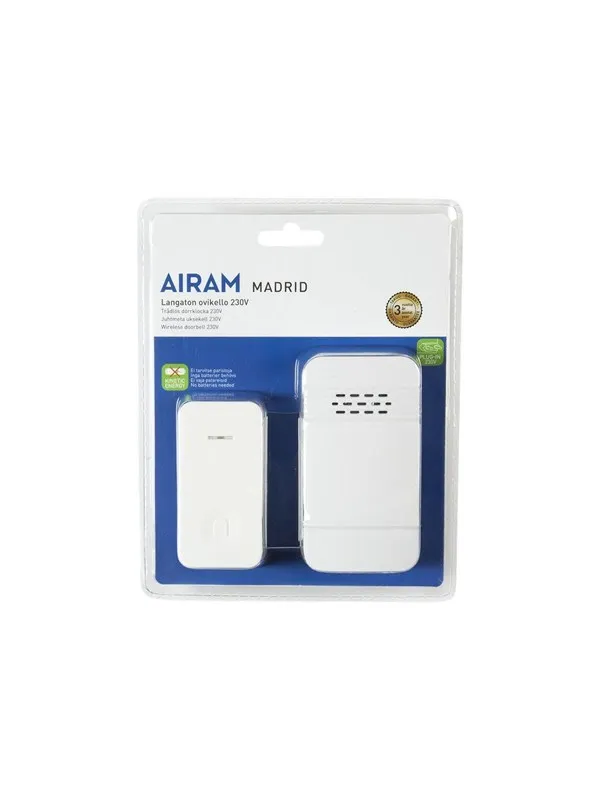 Airam Madrid - doorbell - white