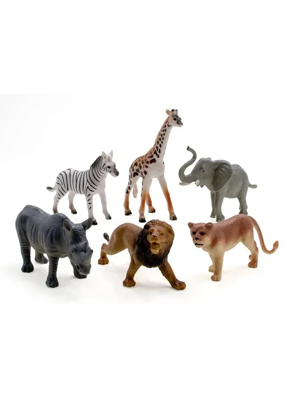 Pocket Money Safari animals 6 pcs