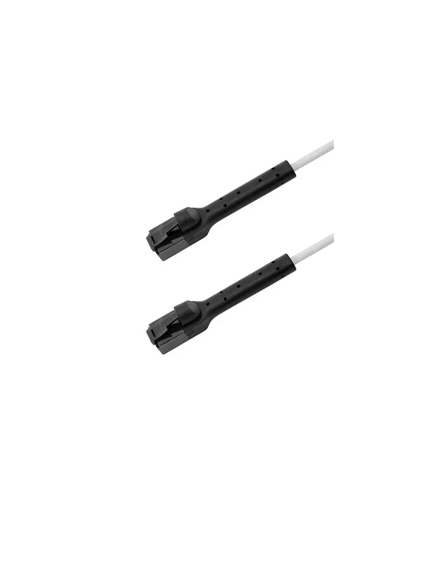 Deltaco Flex-Boot patch cable - 2 m - white - Hvit - 2m
