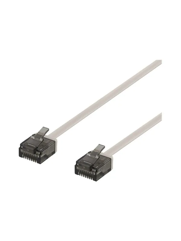 Deltaco patch cable - 5 m - grey - Grå - 5m