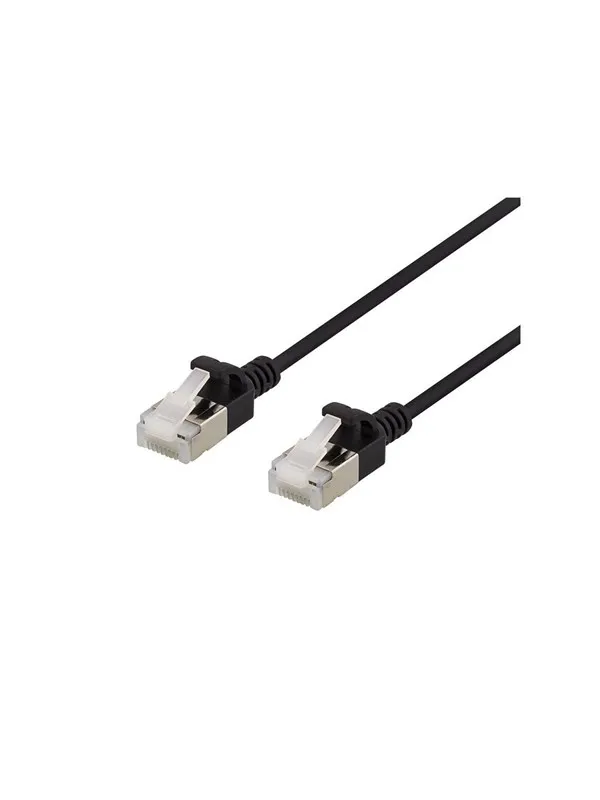Deltaco patch cable - 3 m - black - Svart - 3m