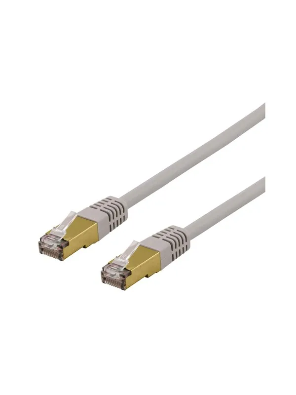 Deltaco SFTP-63AH - patch cable - 3 m - grey - Grå - 3m