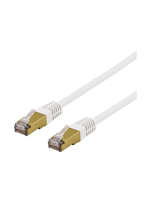 Deltaco SFTP-62VAH - patch cable - 2 m - white - Hvit - 2m