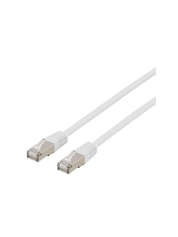 Deltaco patch cable - 2 m - white - Hvit - 2m