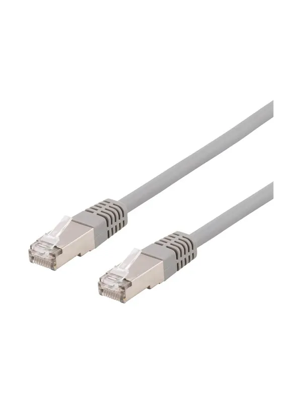 Deltaco STP-615AU - patch cable - 15 m - grey - Grå - 15m