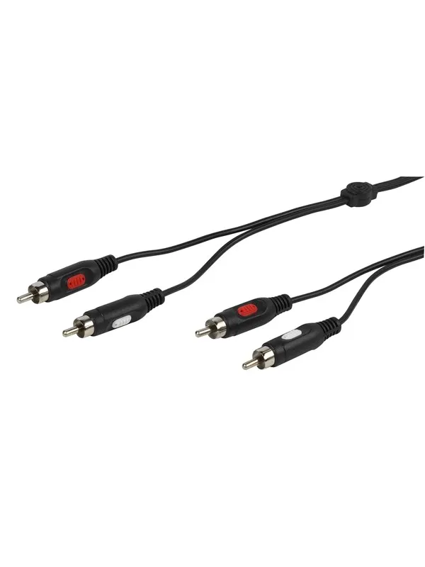 Vivanco Audio Cable 2xRCA Male 2.5m Black