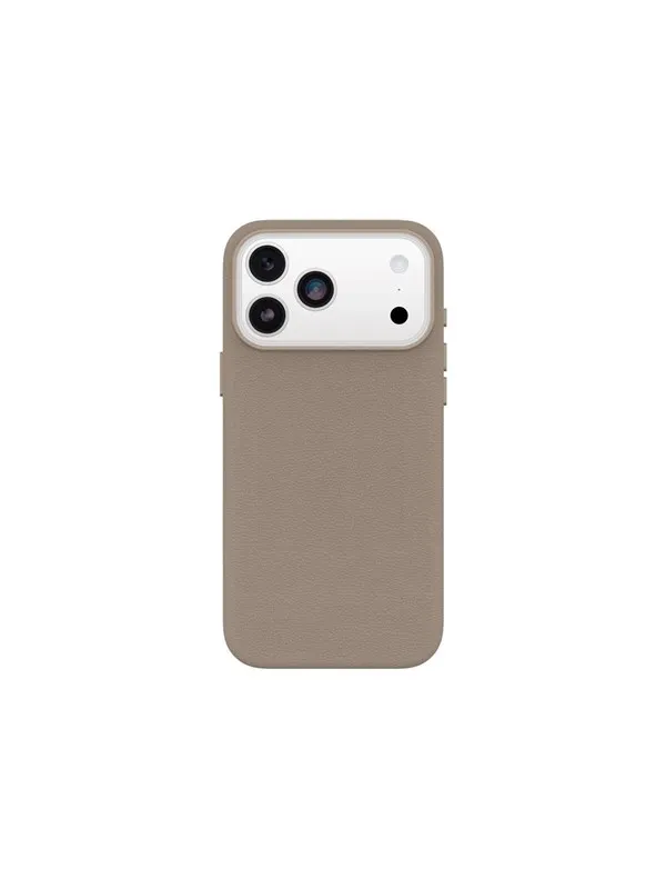 OtterBox Symmetry Cactus Leather Camera Control Apple iPhone 17 Pro Max Cottonwood Glen - light grey