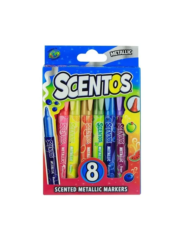 Scentos METALLIC MARKERS 8 PCS