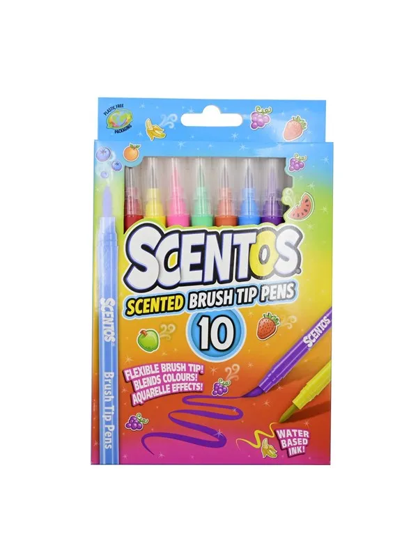 Scentos BRUSH TIP PENS 10 PCS