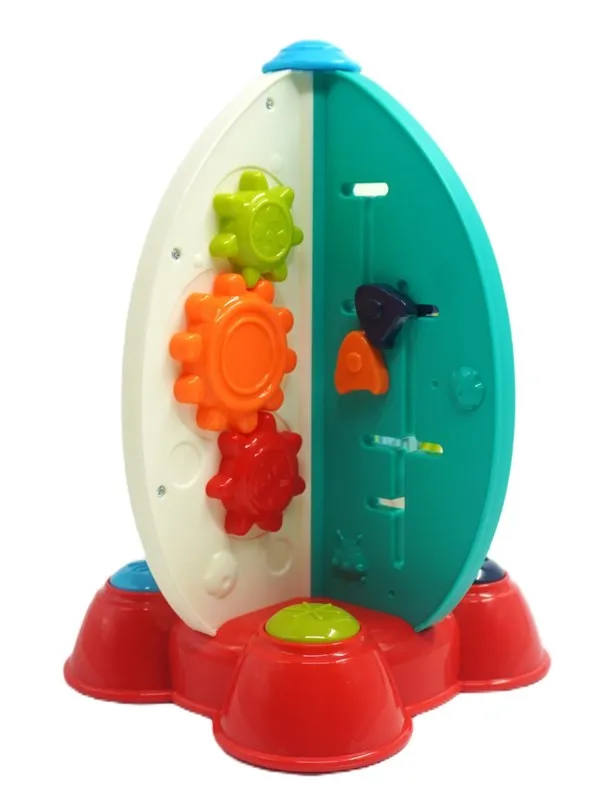 Happy Baby BUSY BOARD SPACE ROCKET WITH LIGHT AND MUSIC
