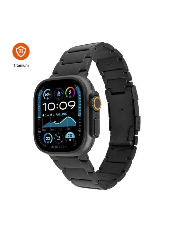 FIXED Titanium Strap for Apple Watch 42/44/45/46/49mm Black