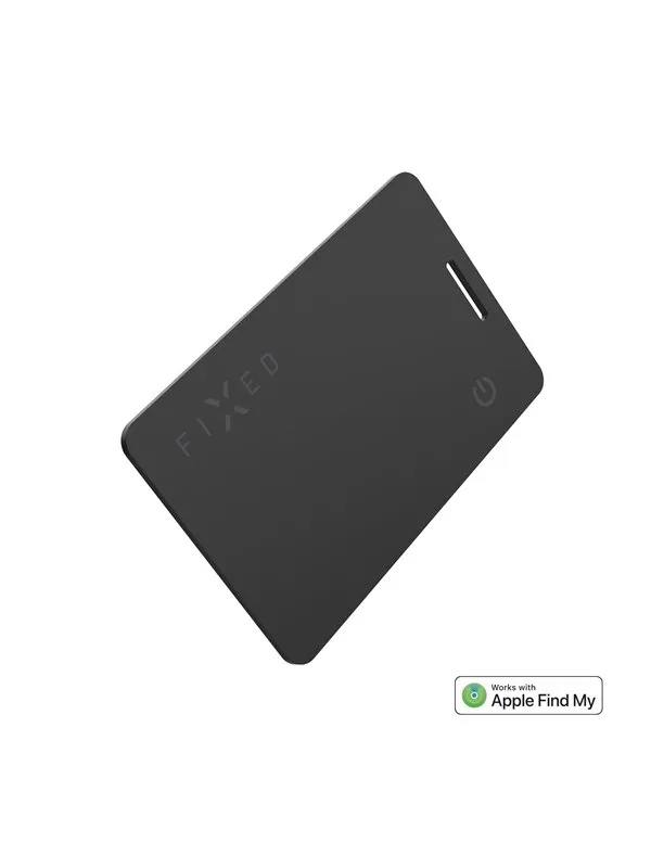 FIXED Tag Card Tracker for Apple Find My Black