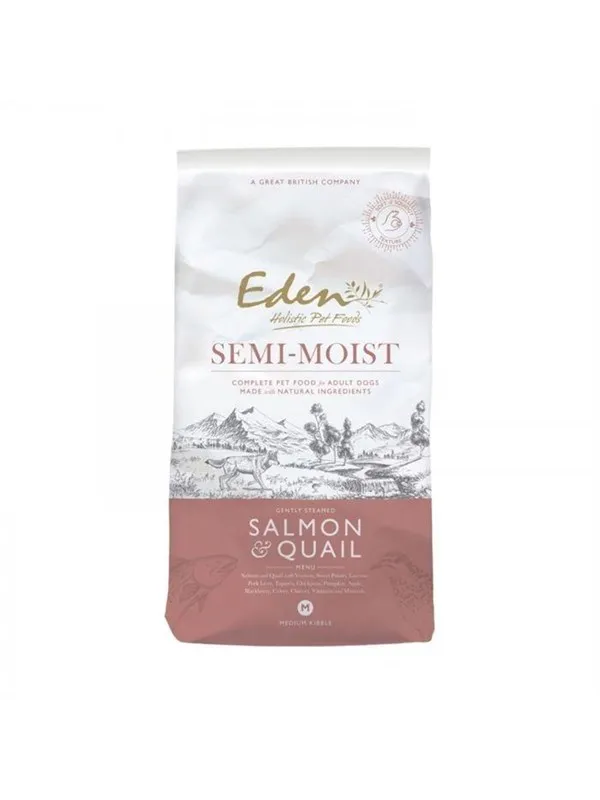 Eden - Wild Salmon & Quail Semi Moist - 10 kg.