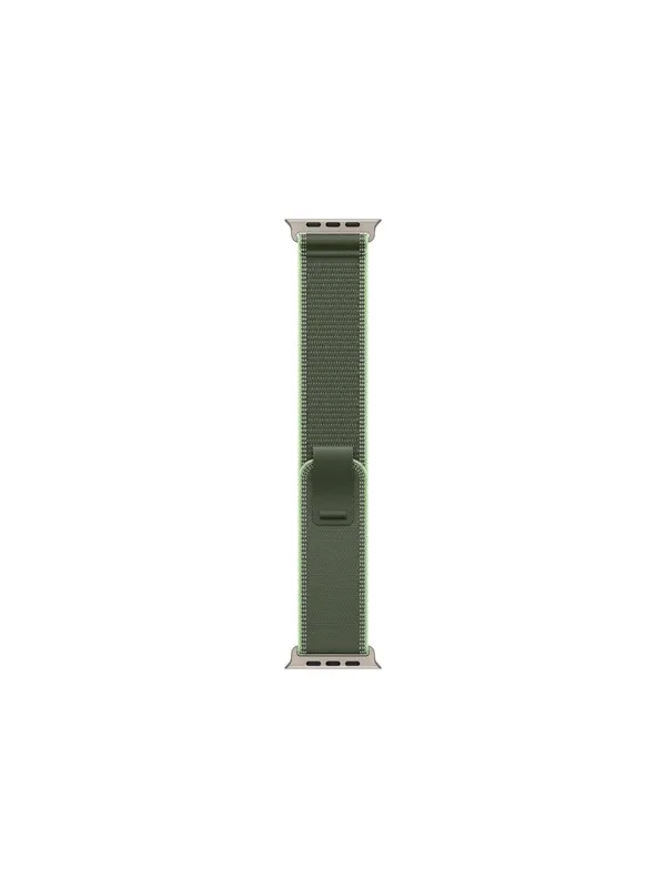 Apple 49mm Green/Neon Trail Loop - M/L - Natural Titanium Finish