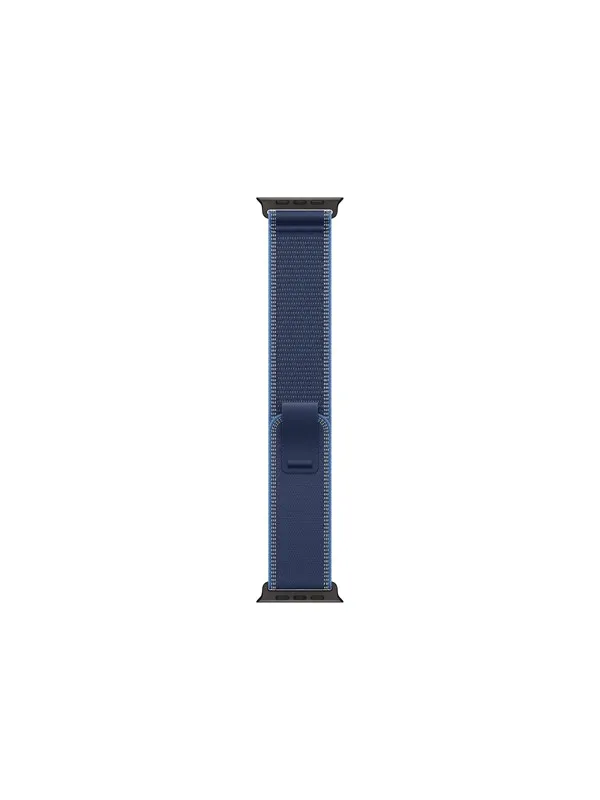 Apple 49mm Blue/Bright Blue Trail Loop - M/L - Black Titanium Finish