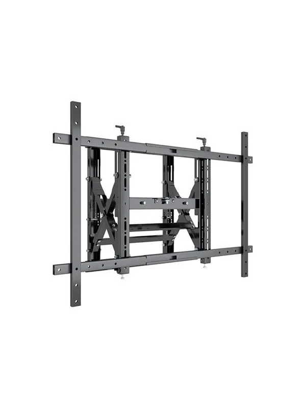 Multibrackets M Public mounting kit - for flat panel - push wide 90 kg - black - Max 90 kg - recommended for 50"-98"