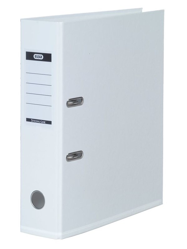 ELBA  Strong-Line Brevordner Hvit A4 8 Cm