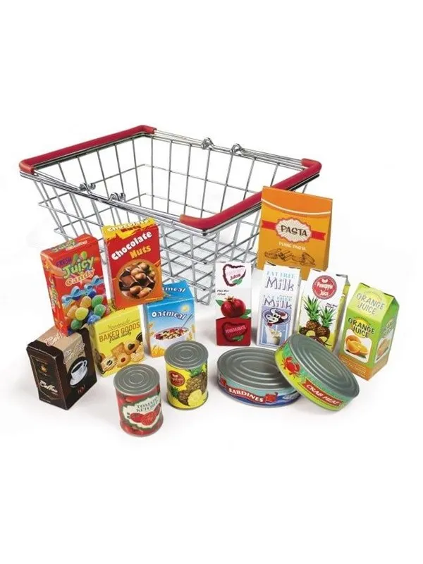 imagetoys Magni - Shopping basket with food items