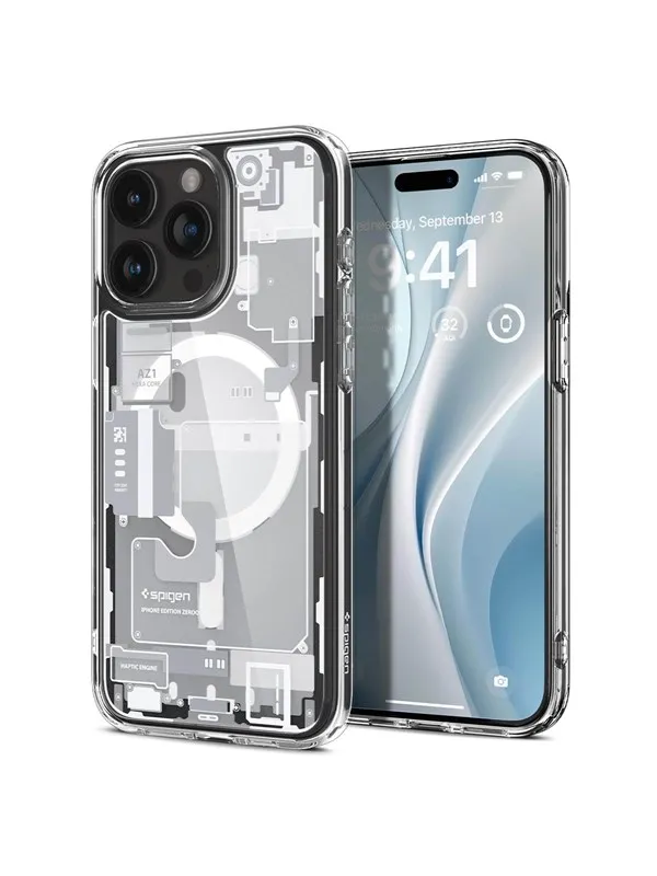Spigen Ultra Hybrid MagSafe - zero one white - iPhone 15 Pro Max