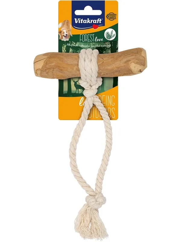 Vitakraft Wooden Bone Forest Love 1pce dog
