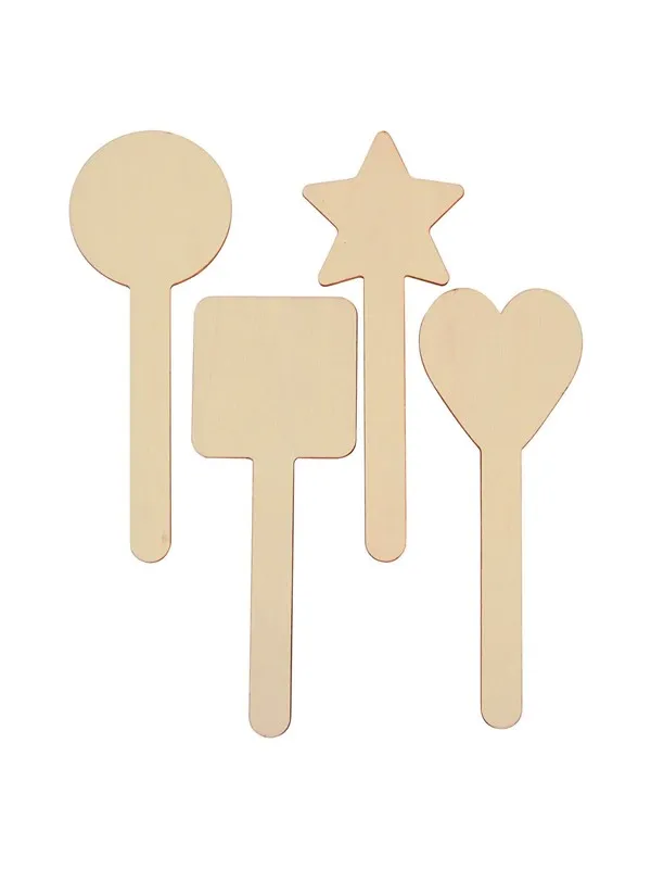Colorations - DIY Wooden Stick Shapes 4 Designs 20pcs.