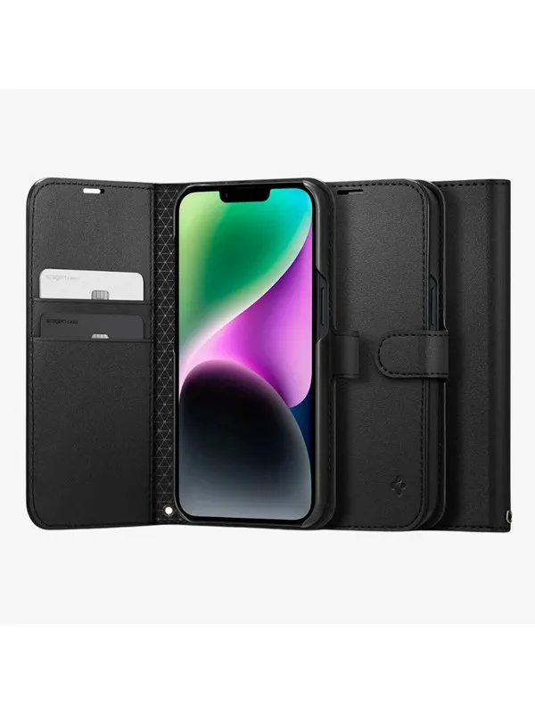 Spigen Wallet S - black - iPhone 14