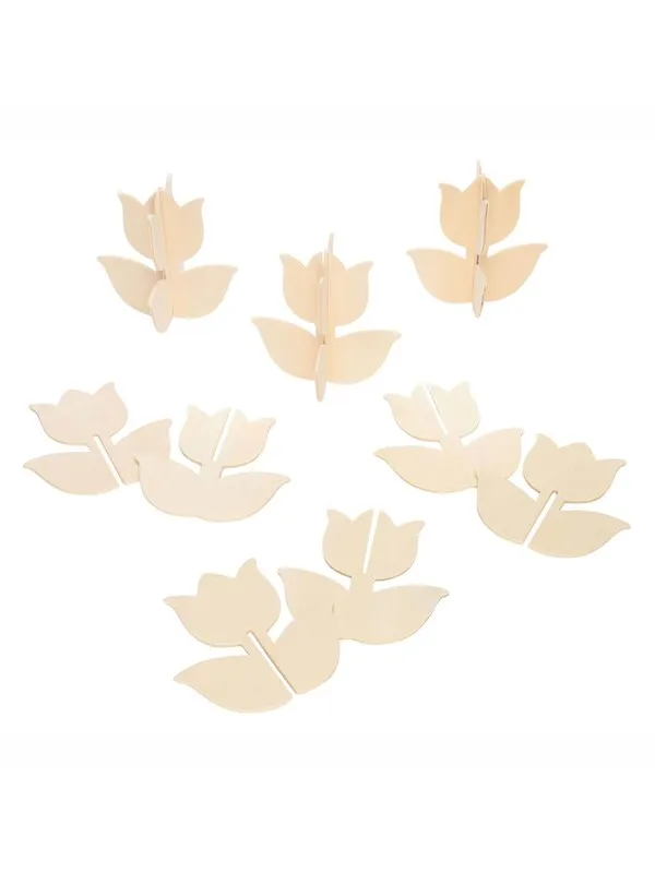 Colorations - Make and Decorate your own Wooden Tulip Set of 12