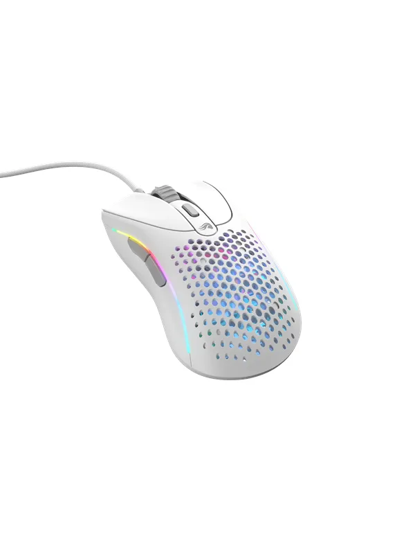 Glorious Model D 2 Wired - Matte White - Gaming mus - Optisk - 5 - Hvit