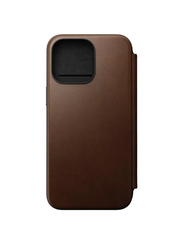 Nomad Modern Leather Folio - iPhone 15 Pro Max | Brown |  Leather