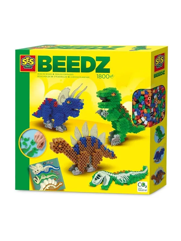 SES Creative Creative Beedz Iron-on Beads - Dinos